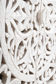 Sideboard 2 doors white wood Alinta cm 96 x 43 x 98