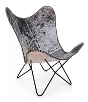 2x Buffalo black leather armchair 68x70x93h cm