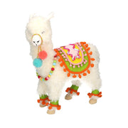 Fabric llama puppet cm28x11,5h34
