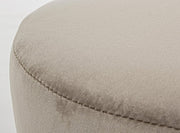 Adeline stool in dove gray velvet effect wood