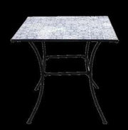 Metal Azulejos Mosaic Table 80x80 cm
