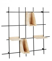 District 4-storey vintage metal shelf 105x105 cm
