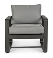 Garden armchair in Anthracite aluminum MERRIGAN YK13 74x78x h84 cm