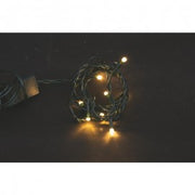 Chain 20 Fixed Warm White LEDs Green cable 3.5 meters