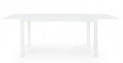 Extendable table 140-210x77 white in aluminium