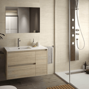 Suspended bathroom cabinet Resia oak 90x46x54 H