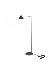 Antares LED floor lamp in black metal STS