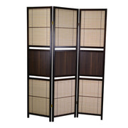 Foldable Walnut Room Divider - 44x2.1xh178.5 cm