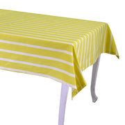 Pop lime striped rectangular tablecloth cm140x240
