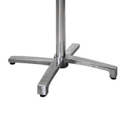 Folding table base in gray aluminum 52x52h72 cm