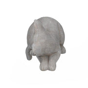 Gray resin cat 19x11,5h14,5 cm