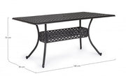 Ivrea outdoor table rectangular anthracite cm 90 x 160