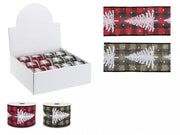 12x Christmas Tree Ribbon, 4M Assorted Colors, Pack of 12