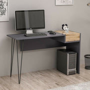 Candy desk anthracite walnut usb ports 121x45