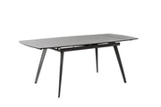 Extendable table with anthracite gray ceramic top 140/170/200x90x76h cm