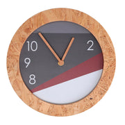 Wooden clock with round gray edge cm ø26h3