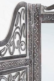 Ajala Antique Gray 3-Door Screen with Mirror Cod.0721449