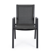 Anthracite Pelagius chair with armrests