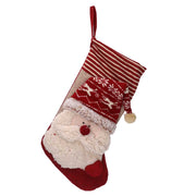 Santa Claus fabric stocking cm46x25x2