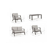 Harley coffee lounge set 4 pieces