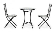 Promo set Positano table with iron chairs