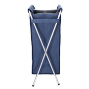 Foldable blue fabric basket cm29x33.5h66