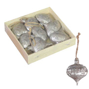 Silver metal sphere 8pcs pack cm12x12h3