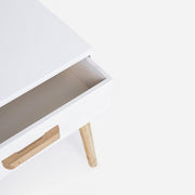 ORDINARY white console 2 drawers 79h cm