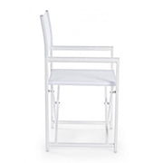 White taylor director chair Bizzotto garden home folding