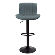 Adjustable Grey Stool with Black Base