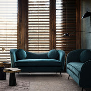 2 seater velvet effect sofa Candis Deep