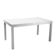 Sullivan white extendable aluminum table