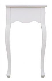 2-drawer console cabinet in Blanc white wood 80 x 40 x 75 cm