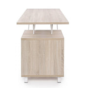 White wooden desk with Armande chest of drawers cm 140 x60 x 76 h