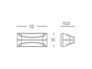 Wall lamp 10W Led 4000K white bra line