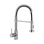 Kitchen Mixer with Retractable Sprayer Chrome L 35 x W 9 x H 54 cm