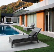 Britton cot with anthracite cushions 205 cm