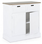 Sideboard in MDF two doors two drawers Bianca DOROTEA 84x39,5x h85 cm