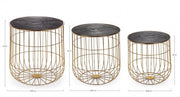 Set of 3 Coffee Tables Mariam design containers