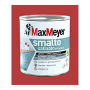Water-based red satin enamel 0.75lt