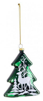 12x Reindeer Pine Green Pendant