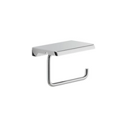 Roll holder with chrome cover