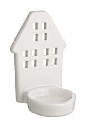 6x White Lotty House Candle