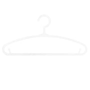 Set of 6 white hangers