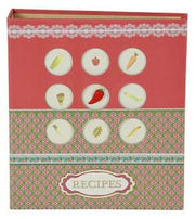Recipe book with vegetable decoration za-0118cm. 17.5 x 20.5 / 56 pages