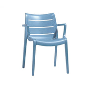 Sunset Scab Light Blue Technopolymer Armchair Chair.