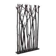 Aili screen in black natural wood 100x18,5x180h cm