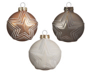 Assorted Christmas ball 1 cm 8 in glass