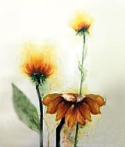 Decorative panel with yellow wood finish 60x120x4 cm