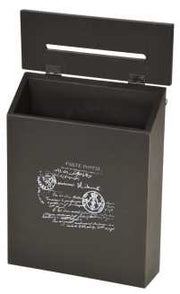 Black wall letter holder jt-2918 cm.23 x 7,5 h 29